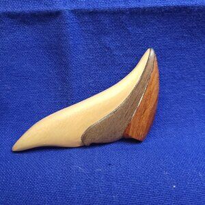 Wooden Brooch